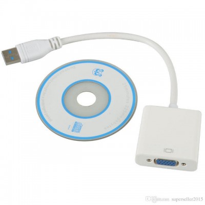 Cabo Usb3.0 Para Vga Cabo Adaptador multiplayer Usb Para Vga Externo